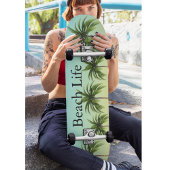 Fünf Palmen in einer Reihe, Strandleben Skateboard