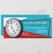 Fünf Party Einladungen (Vorne/Hinten)