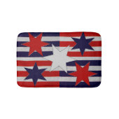Fünf patriotische Sterne u. Streifen Badematte (Vorderseite)