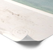 Fünf Personen schwimmen im Pool Poster (Ecke)