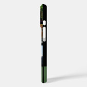 Fünf Persönliche Fotos mit Name grün Case-Mate iPhone Hülle (Rückseite / Links)