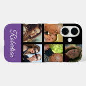 Fünf Persönliche Fotos personalisieren mit Name li Case-Mate iPhone Hülle (Rückseite (Horizontal))