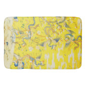 Fünf Phönixe in Gartenchinesischer Gelbblüte Badematte (Vorderseite)