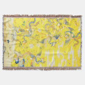 Fünf Phönixe in Gartenchinesischer Gelbblüte Decke (Vorderseite)