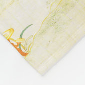 Fünf Phönixe in Gartenchinesischer Gelbblüte Fleecedecke (Ecke)