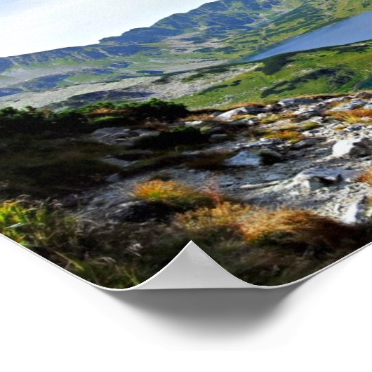 Fünf polnische Teiche Tal, Tatra Poster (Ecke)