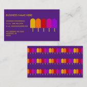 Fünf Popsicles Visitenkarte (Vorne/Hinten)
