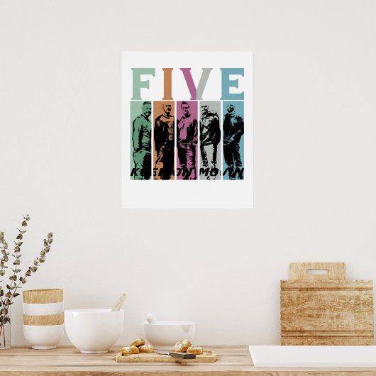 Fünf poster (Küche)