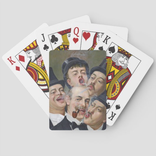 Fünf Raucher Spielkarten (Rückseite)