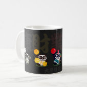 Fünf Riesen-Panda-Götter Kaffeetasse (Vorderseite Links)
