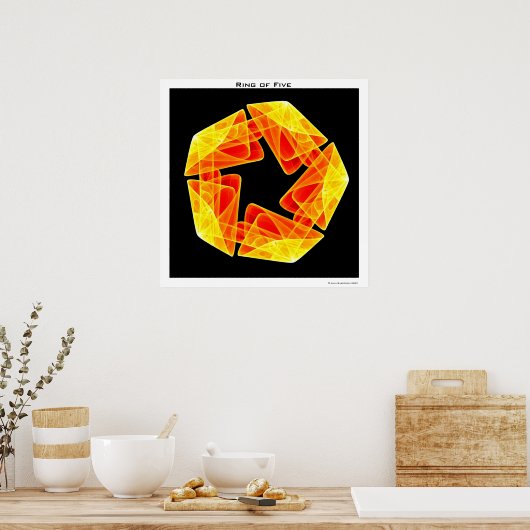 Fünf-Ring Poster (Küche)