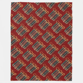 Fünf Ringe Das Cut-Out-Stift-Motiv des Pentateuch  Fleecedecke