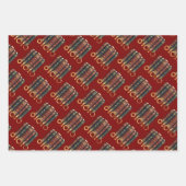 Fünf Ringe Das Cut-Out-Stift-Motiv des Pentateuch  Geschenkpapier Set (Vorderseite 3)