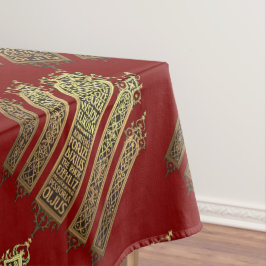 Fünf Ringe Das Cut-Out-Stift-Motiv des Pentateuch Tischdecke