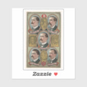 Fünf Ringling Brothers Büstenportraits Aufkleber (Blatt)