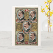 Fünf Ringling Brothers Büstenportraits Karte (Gelbe Blume)