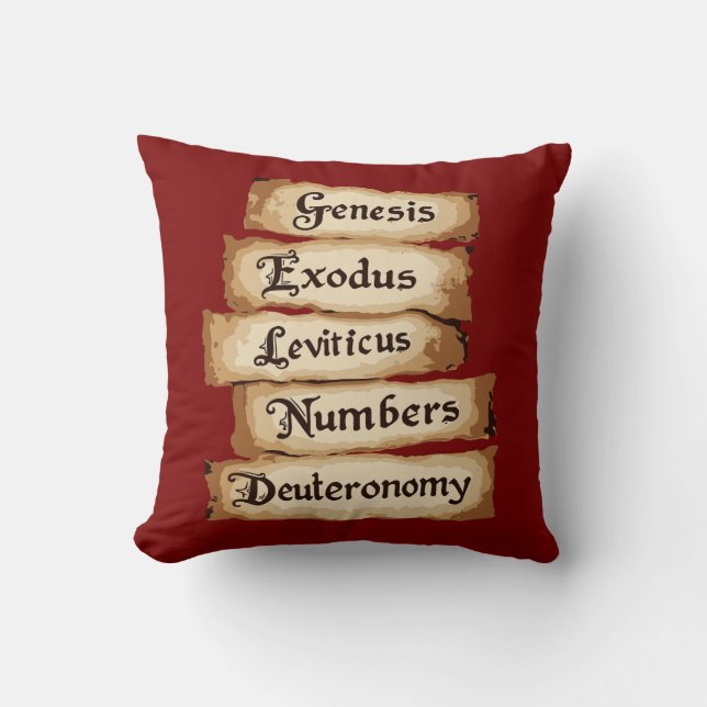 Fünf Rings Das Cut-Out-Stift-Motiv des Pentateuch  Kissen (Vorderseite)