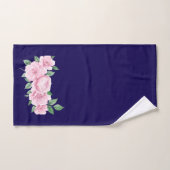 Fünf rosa Rosen Badhandtuch Set (Handtuch)