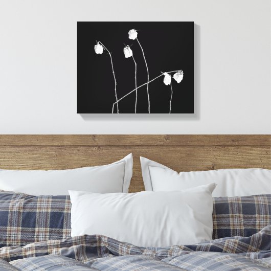 Fünf Rose Leinwanddruck (Insitu (Schlafzimmer))