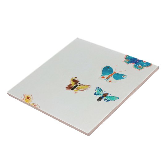 Fünf Schmetterlinge, Redon Fliese (Seite)