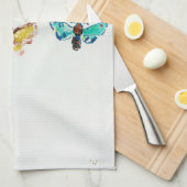 Fünf Schmetterlinge, Redon Geschirrtuch (Viertel Falte)