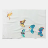 Fünf Schmetterlinge, Redon Geschirrtuch (Horizontal)