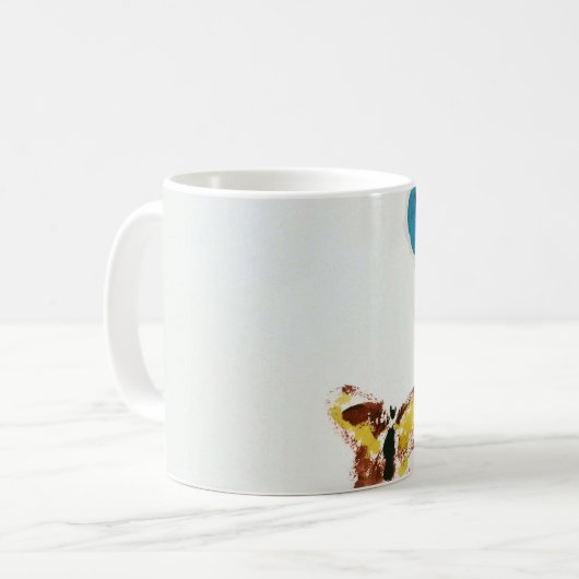 Fünf Schmetterlinge, Redon Kaffeetasse (Vorderseite Links)