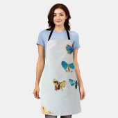 Fünf Schmetterlinge, Redon Schürze (Getragen)