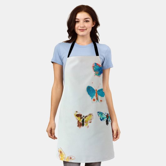 Fünf Schmetterlinge, Redon Schürze (Getragen)