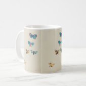 Fünf Schmetterlinge von Odilon Redon Kaffeetasse (Vorderseite Links)