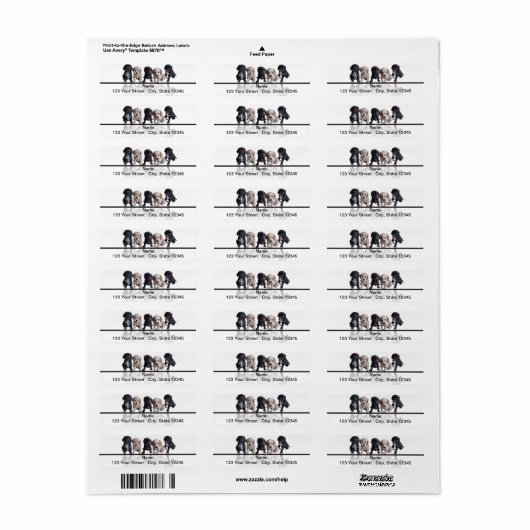 Fünf Schwarze und Tan Cocker Spanische Welpen (Vorne)