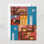 Fünf-Seiten-Zahlen | Sophie Taeuber-Arp | Postkarte (Vorne/Hinten)