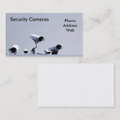 Fünf Sicherheits-Kameras behalten ein wachsames Visitenkarte (Vorne/Hinten)