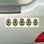 FÜNF Siegel Pittsburgh Autoaufkleber (Auf Auto)