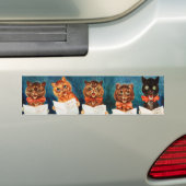 Fünf singende Katzen, Louis Wain Autoaufkleber (Auf Auto)