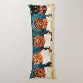 Fünf singende Katzen, Louis Wain Seitenschläferkissen (Vorderseite Vertikal)