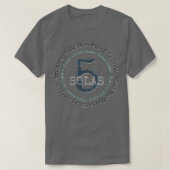 Fünf Solas der Reformation T-Shirt (Design vorne)