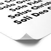 Fünf Solas Poster (Ecke)