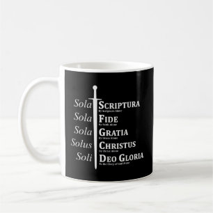 Fünf Solas reformiert Christlich Kaffeetasse