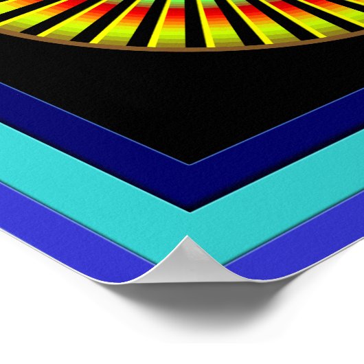 Fünf Spinnräder Poster (Ecke)