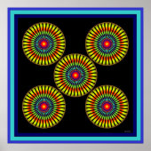 Fünf Spinnräder Poster (Vorne)