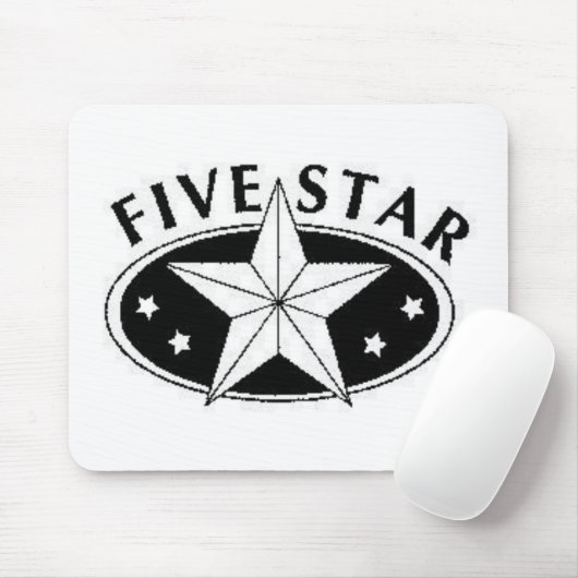 Fünf Stern-Mausunterlage Mousepad (Mit Mouse)