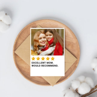 Fünf Sterne Ausgezeichnete Mama Card Feiertagskarte