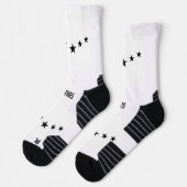 Fünf Sterne Bildstars Text gedruckt Stilvoll Super Socken (Links)
