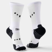 Fünf Sterne Bildstars Text gedruckt Stilvoll Super Socken (Gewinkelt)