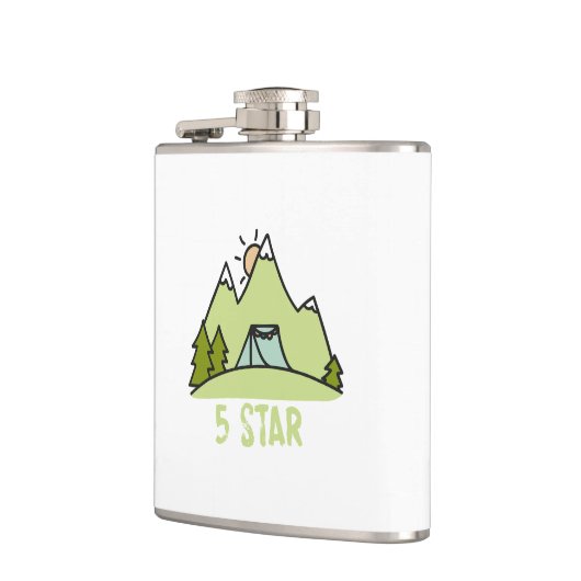 Fünf-Sterne-Camping Flachmann (Links)