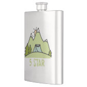 Fünf-Sterne-Camping Flachmann (Links)