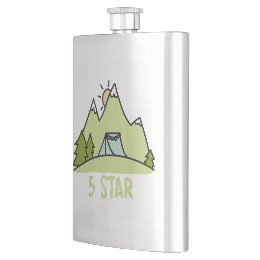 Fünf-Sterne-Camping Flachmann (Links)