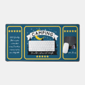 Fünf-Sterne-Camping-Foto Schreibtischunterlage (Tastatur & Maus)