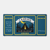 Fünf-Sterne-Camping-Foto Schreibtischunterlage (Vorderseite)